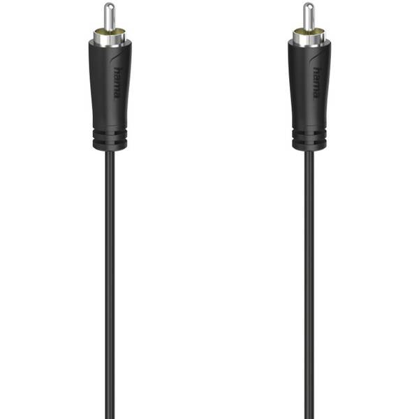 Kabel Hama audio Cinch, 1,5m černá barva
