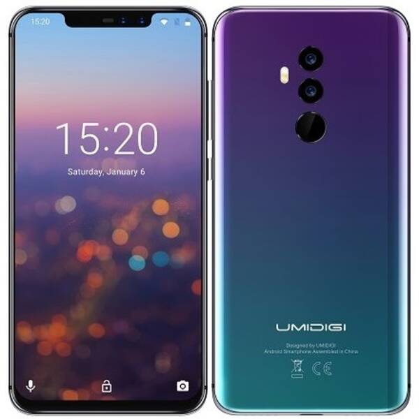 Mobilní telefon UMIDIGI Z2 Dual SIM zelená barva
