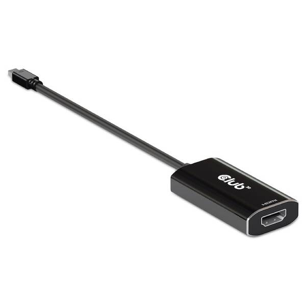 Redukce Club3D mini DisplayPort 1.4/HDMI (M/F) černá barva
