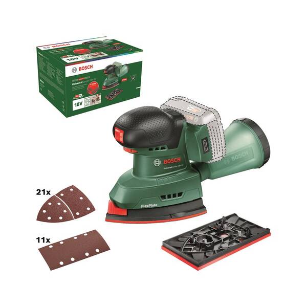 Multibruska Bosch UniversalSander 18V-10 (bez baterie) 
