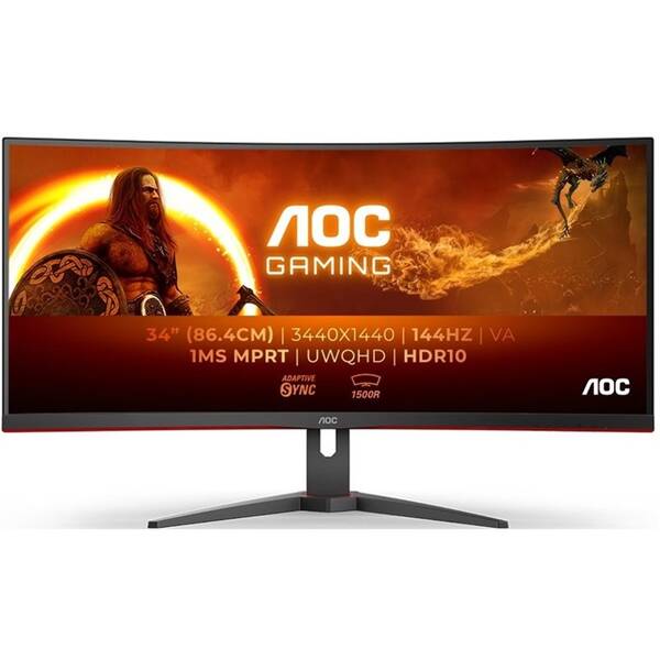 Monitor AOC CU34G2XE/BK černá barva
