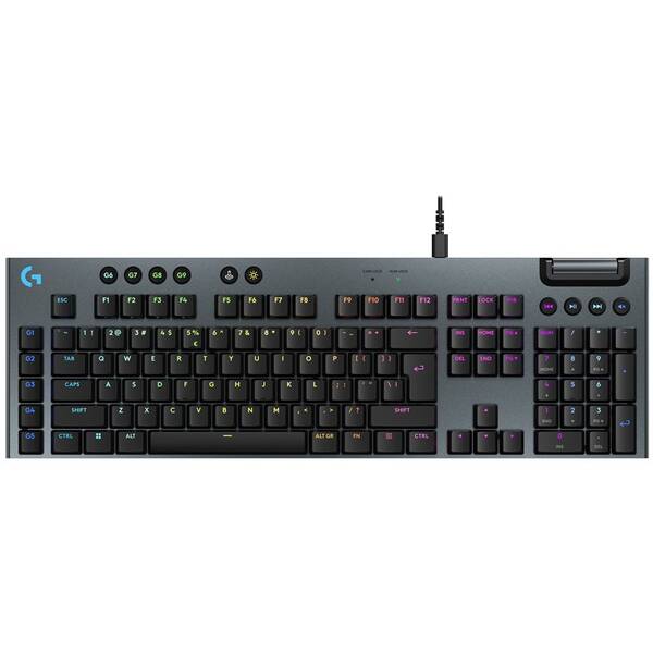 Klávesnice Logitech G915 X Wired, US layout černá barva
