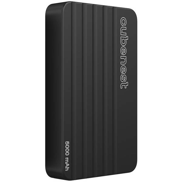 Powerbank CubeNest S1B1 Aluminum, MagSafe 5000mAh černá barva
