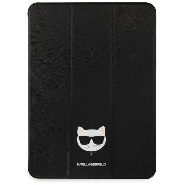 Pouzdro na tablet Karl Lagerfeld Choupette Head Saffiano na Apple iPad Pro 12.9" černá barva
