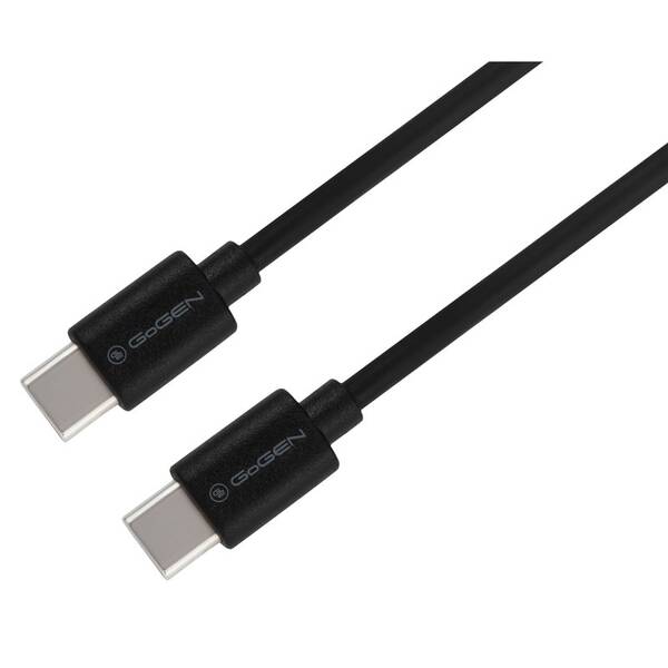 Kabel GoGEN USB-C / USB-C, 60W, 0,3m černá barva
