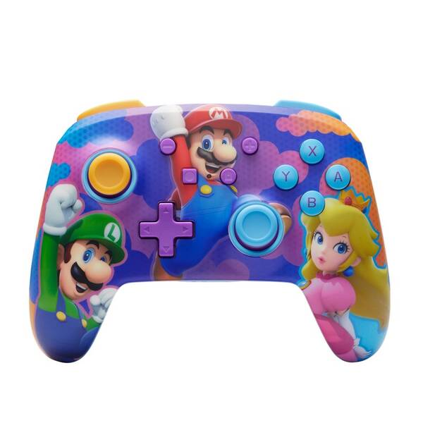 Gamepad PowerA Enhanced Wireless Controller na Nintendo Switch - Super Mario Color Splash Heroes 
