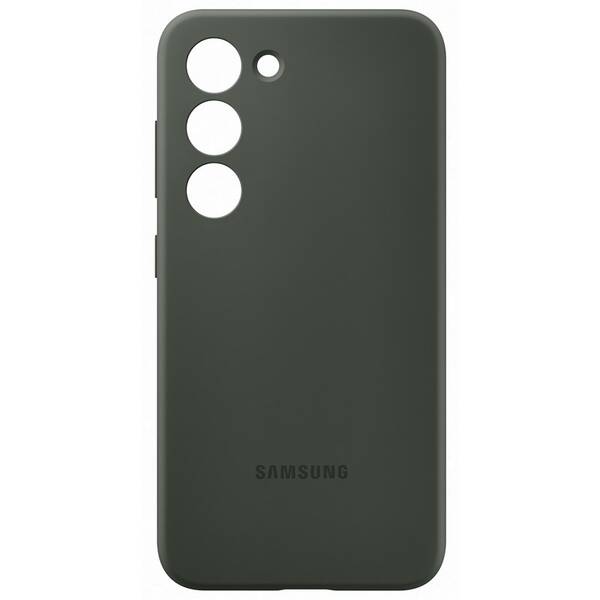 Kryt na mobil Samsung Silicone na Galaxy S23 zelená barva
