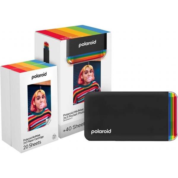 Fototiskárna Polaroid Hi-Print Gen 2 E-box černá barva
