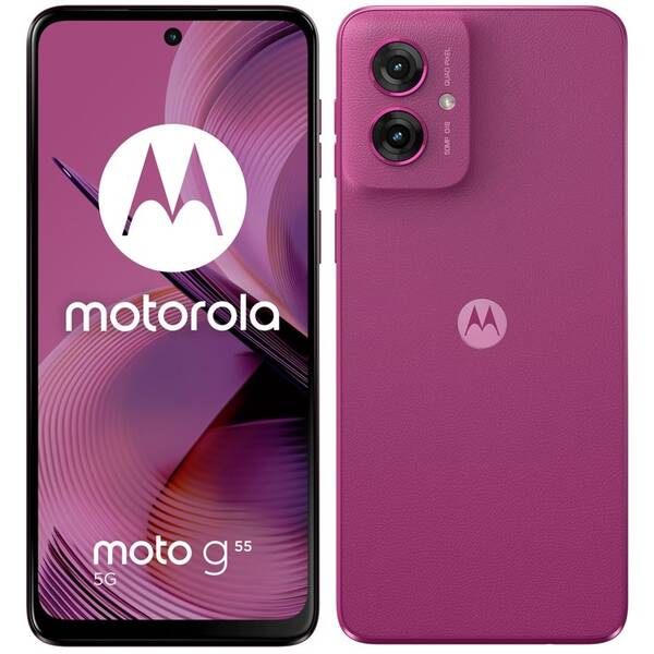 Mobilní telefon Motorola Moto G55 5G 8 GB / 256 GB fialová barva
