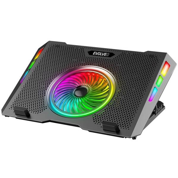 Chladící podložka pro NTB Evolveo Ania 16 RGB na 17" černá barva
