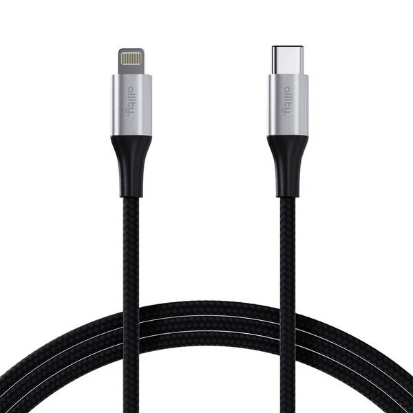 Kabel Allity AUC-01, 27W, USB-C/Lightning, 2m černá barva
