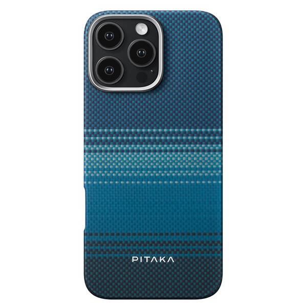 Kryt na mobil Pitaka Tactile Woven Moonrise na Apple iPhone 16 Pro Max černá barva
