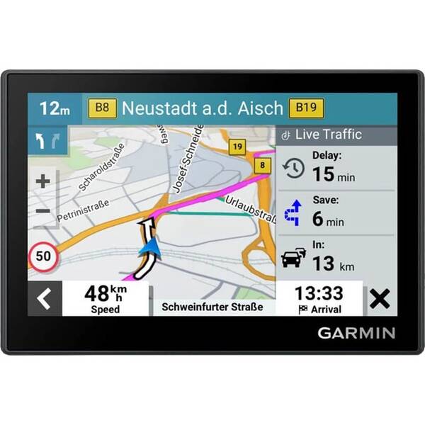 Navigační systém GPS Garmin Drive 53 Live Traffic USB-C černá barva
