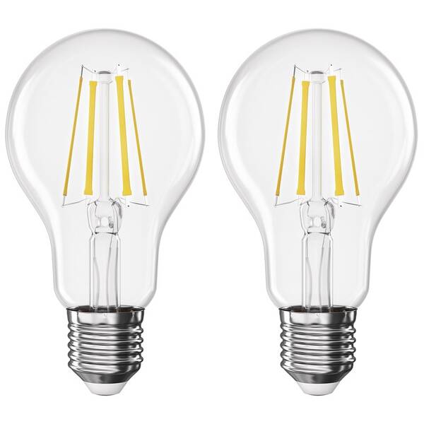 Žárovka LED EMOS Filament A60, 5,9 W, E27, teplá bílá, 2 ks 
