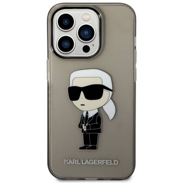 Kryt na mobil Karl Lagerfeld IML Ikonik NFT na Apple iPhone 14 Pro černá barva
