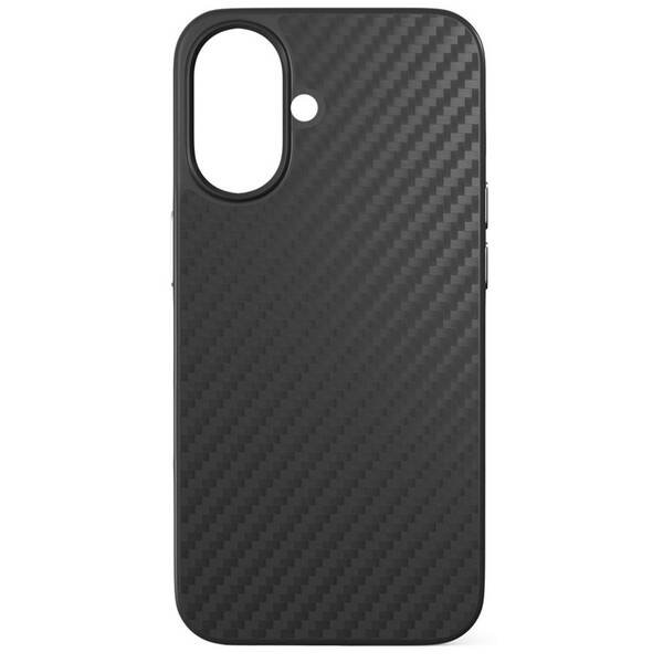 Kryt na mobil Epico Mag+ Carbon na Apple iPhone 16 černá barva
