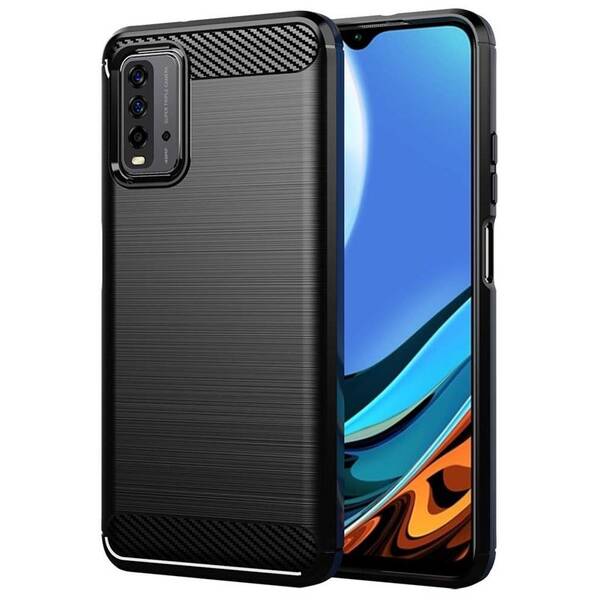 Kryt na mobil WG Carbon na Xiaomi Redmi 9T černá barva
