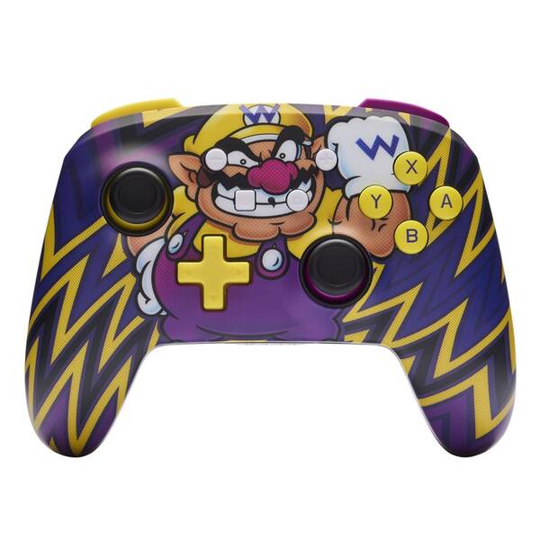 Gamepad PowerA Enhanced Wireless Controller na Nintendo Switch - Super Mario Wario černá barva
