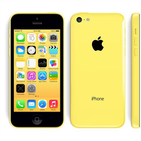 Mobilní telefon Apple iPhone 5C 16GB žlutá barva
