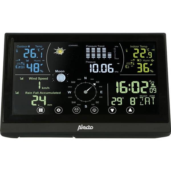 Meteorologická stanice Lenco ALECTO WS-3850 černá barva
