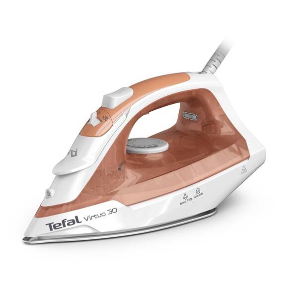 Žehlička Tefal FV2C40E0 Virtuo 30 béžová barva
