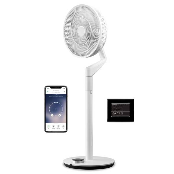 Ventilátor stojanový Duux Whisper Ultimate Smart White+ battery pack 
