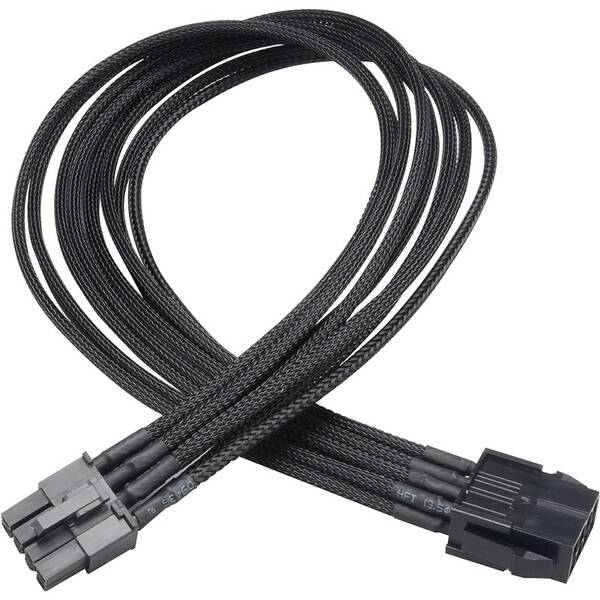 Kabel AKASA FLEXA V8 40cm černá barva
