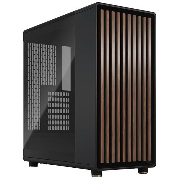 Case FRACTAL DESIGN Charcoal Black Tempered Glass Light Tint černá barva
