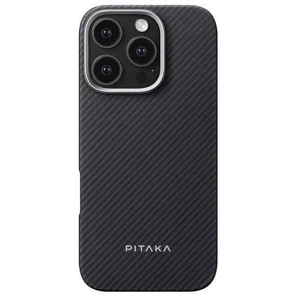 Kryt na mobil Pitaka Ultra-Slim na Apple iPhone 16 Pro Max černá barva
