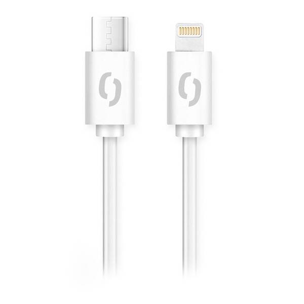 Kabel Aligator Power USB-C/Lightning, 30W, 3A, 1,5m bílá barva
