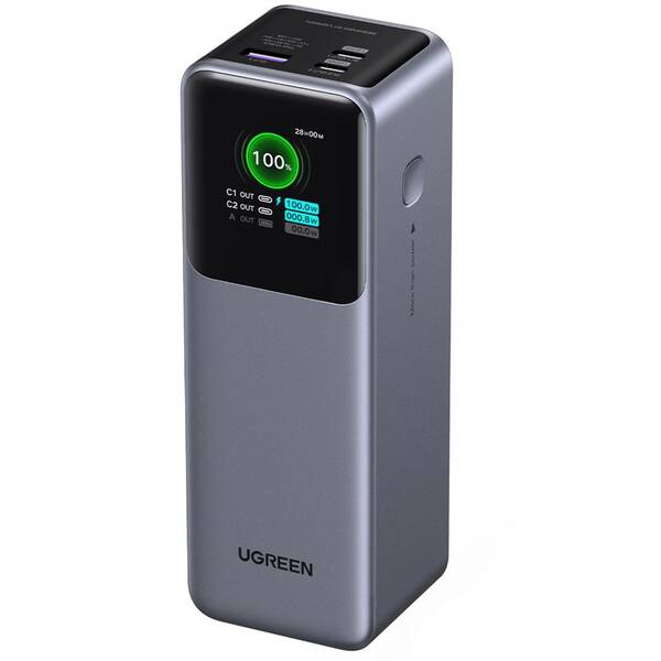 Powerbank UGREEN 25000mAh Quick Charging 200W stříbrná barva
