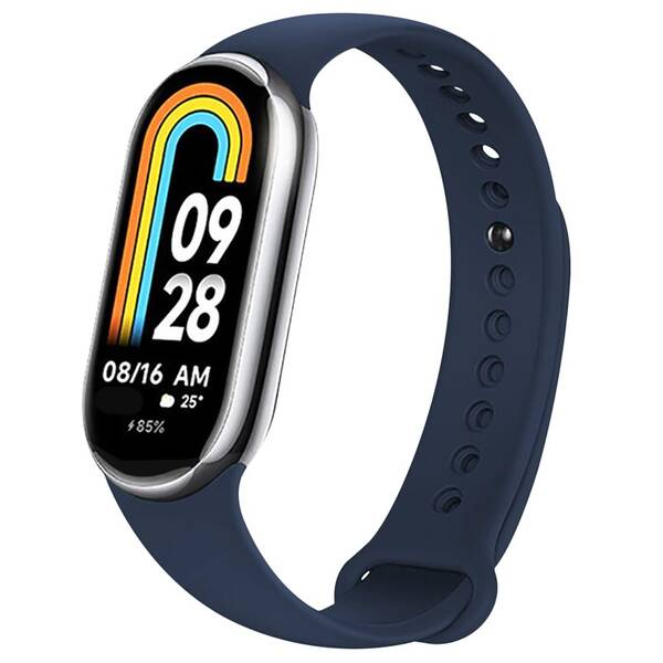 Řemínek FIXED Silicone Strap na Xiaomi Mi Band 8/Smart Band 9 modrá barva
