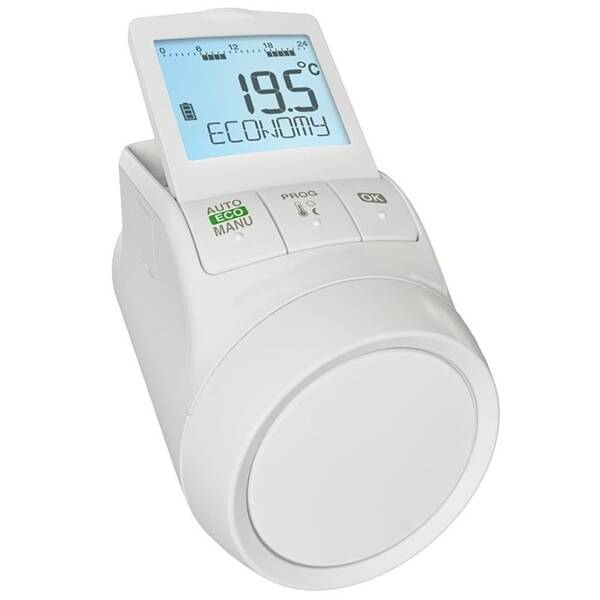 Bezdrátová termohlavice Honeywell TheraPro HR90EE bílá barva
