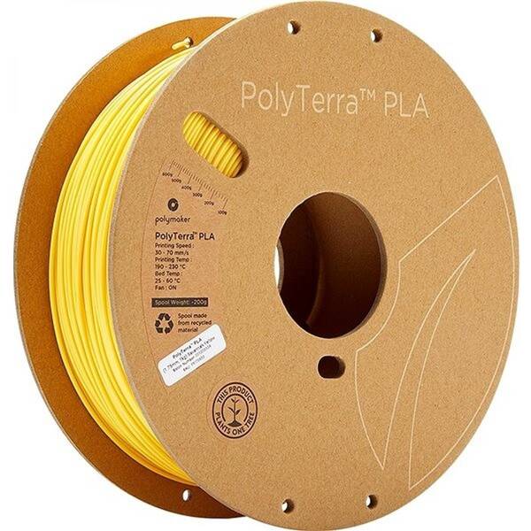 Tisková struna Polymaker PolyTerra PLA, 1,75 mm, 1 kg - Savannah Yellow 
