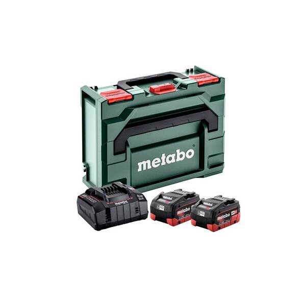 Set baterie a nabíječky Metabo Basic-Set LiHD 2 x LiHD 10.0 Ah+ASC 145 685142000 
