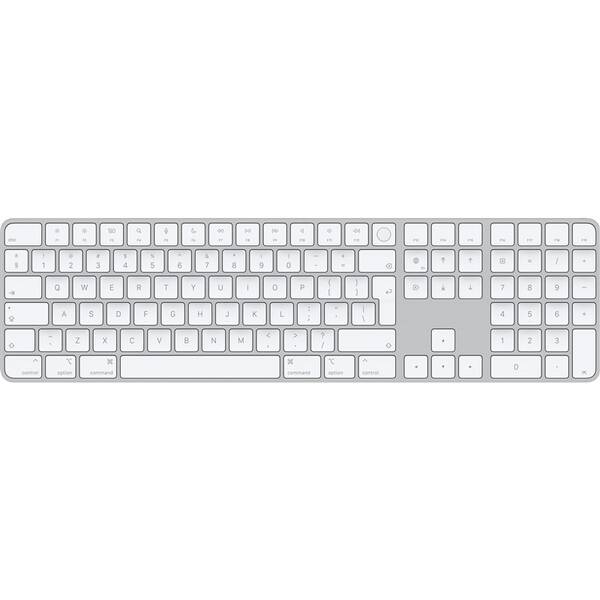 Klávesnice Apple Magic Keyboard s Touch ID a číselnou klávesnicí - CZ - bílá (USB-C) 
