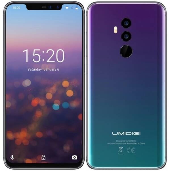 Mobilní telefon UMIDIGI Z2 Special Edition Dual SIM zelená barva
