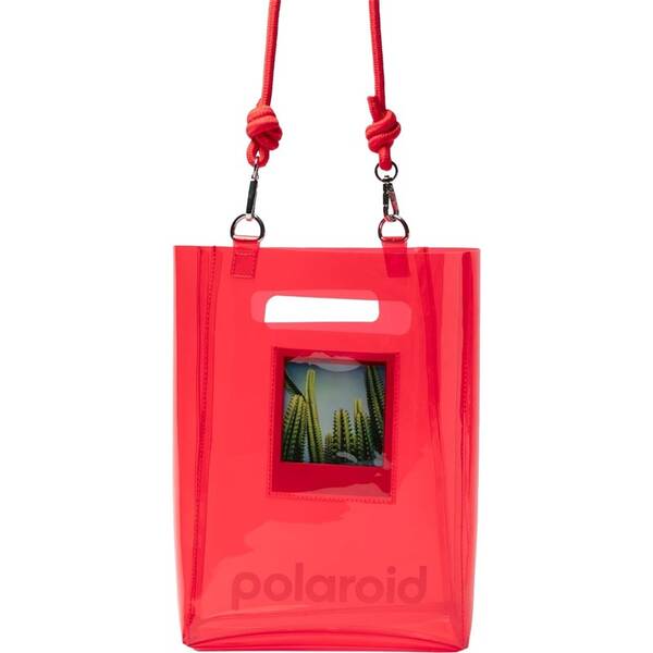 Taška Polaroid TPU Bucket Bag červená barva
