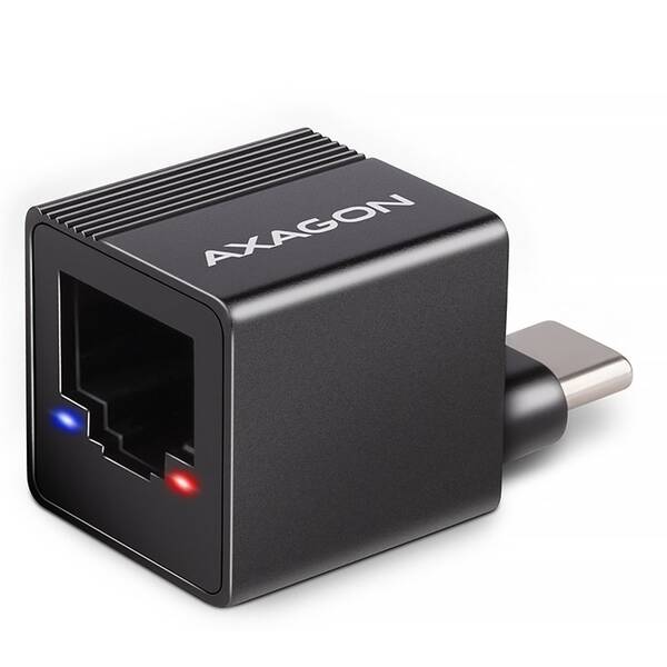 Síťová karta Axagon USB-C 3.2 Gen 1 - Gigabit Ethernet Mini černá barva
