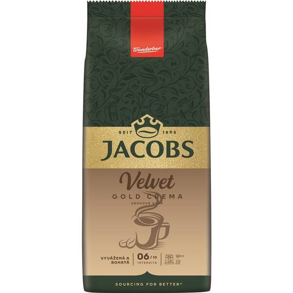 Káva zrnková Jacobs Velvet Gold Crema 1 kg 
