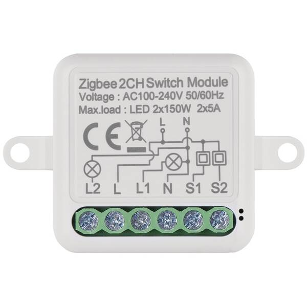 Modul EMOS GoSmart spínací IP-2102SZ, ZigBee, 2-kanálový 
