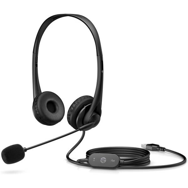 Headset HP Stereo USB G2 černá barva
