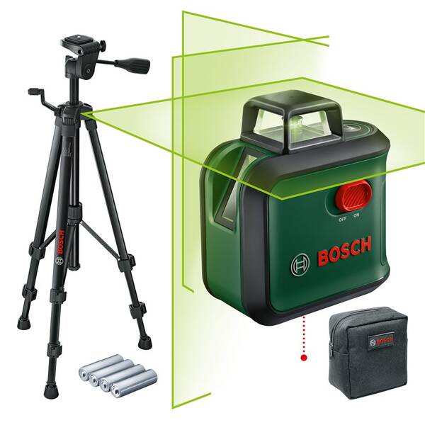 Křížový laser Bosch AdvancedLevel 360 + stativ 
