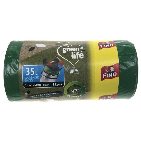 Sáčky do koše Fino FINO GREEN LIFE 35L 22P, Vrecká na odpad 
