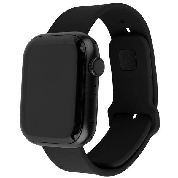 Řemínek FIXED Silicone Sporty Strap na Apple Watch Ultra 49mm černá barva
