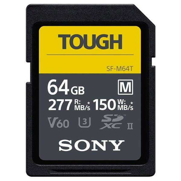 Paměťová karta Sony Tough SF-M 64GB V60 U3 UHS-II (277R/150W) 
