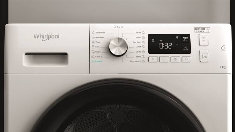 Sušička prádla Whirlpool FFT M11 72B EE, bílá, LCD displej