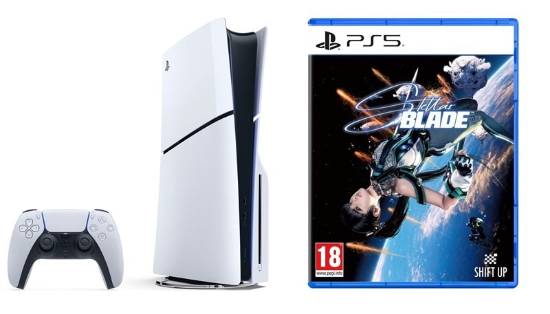 Herní konzole Sony PlayStation 5 (typ modelu - slim) - bílá + Hra Sony PlayStation 5 Stellar Blade