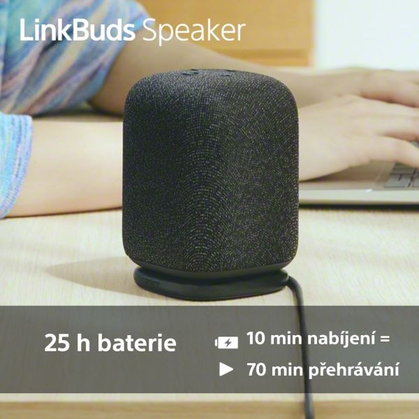 Přenosný reproduktor Sony LinkBuds Speaker, šedý