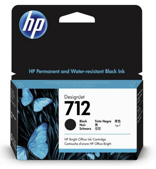 HP 712, 38 ml (3ED70A) černá
